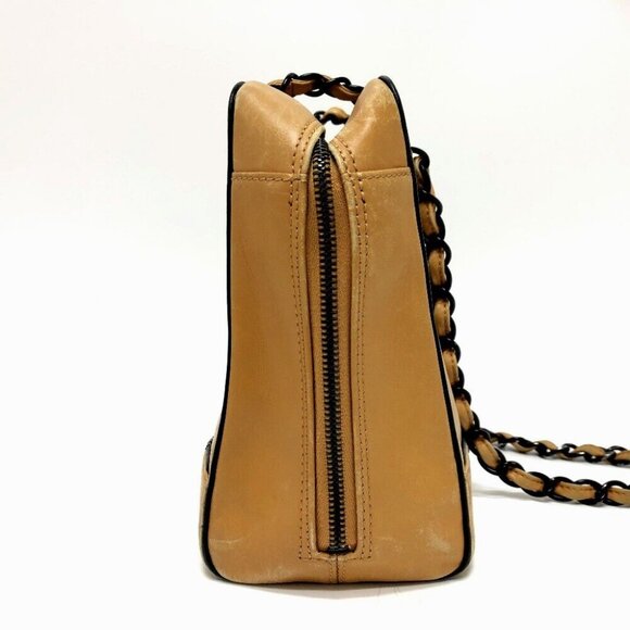 CHANEL CC Mark Chain bag Shoulder Bag Calf leather Brown/Black/GoldHardware - Picture 3 of 16